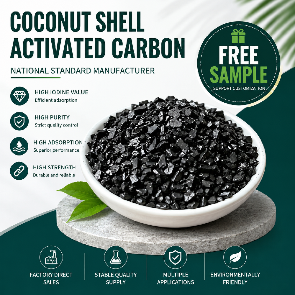 4-8mesh Coconut Shell Granular GAC for Industrial Solvent Recovery, VOC Exhaust Gas Purification